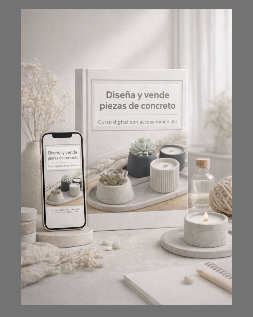 "Crea y Vende piezas de Concreto"