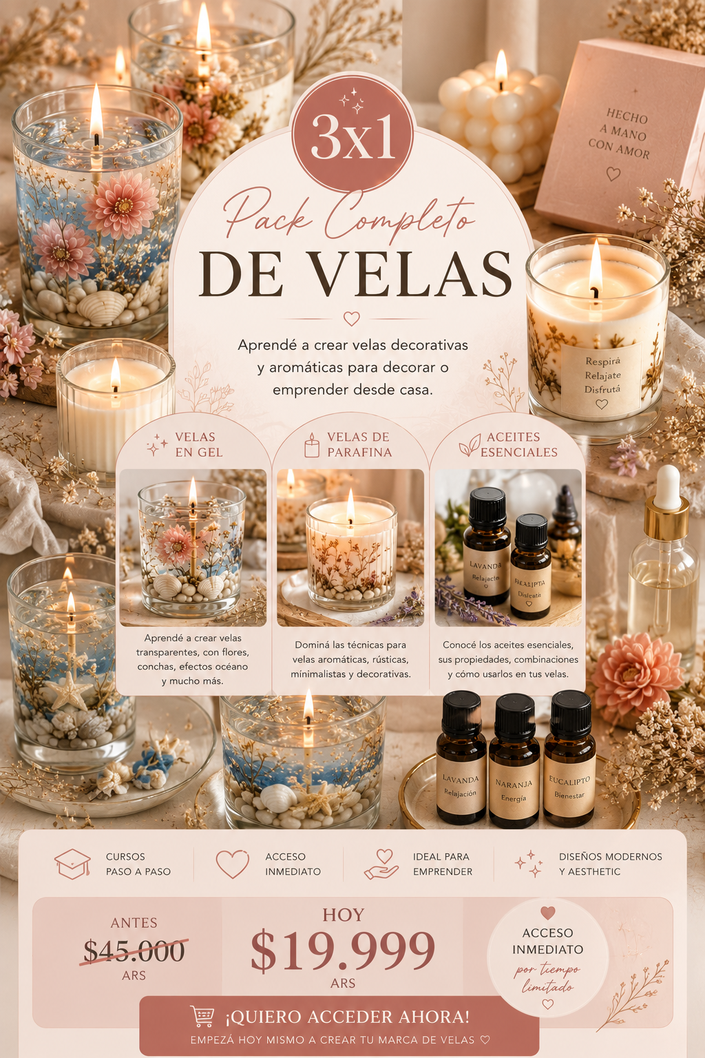 "Velas Aromáticas y Aceites  Esenciales"